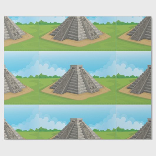 Pyramide des Sonnenschutzpapiers Geschenkpapier (Flach)