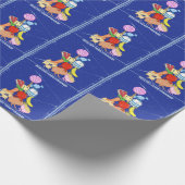 Pyramide "Gesunde Lebensmittel" lustige Cartoon Geschenkpapier (Ecke)