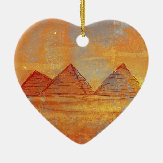 Pyramide-Giseh-Dekoration Keramikornament (Vorne)