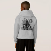 Pyramide Hoodie (Schwarz voll)