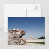 Pyramide in Mexiko Postkarte (Vorne/Hinten)