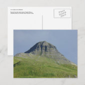 Pyramide, Insel Unalaska Postkarte (Vorne/Hinten)