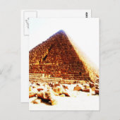 Pyramide, Kairo Postkarte (Vorne/Hinten)
