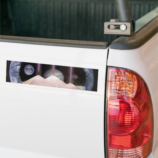 Pyramide-Planeten-Raum Autoaufkleber (Auf Lkw)