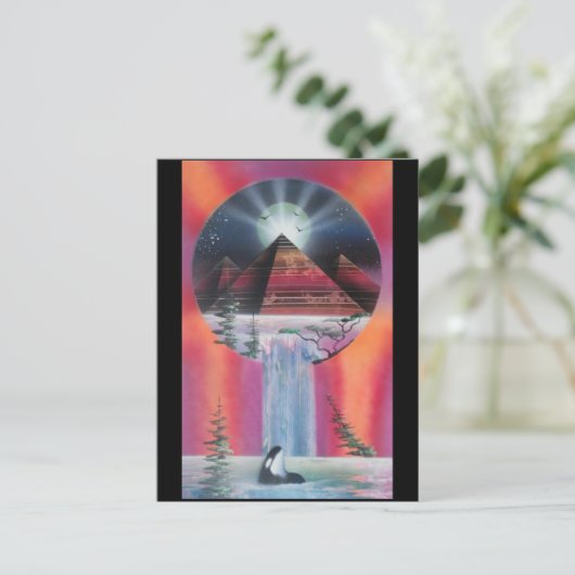 Pyramide Postkarte. Postkarte (Stehend Vorderseite)