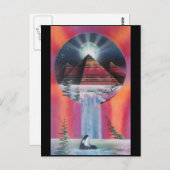 Pyramide Postkarte. Postkarte (Vorne/Hinten)