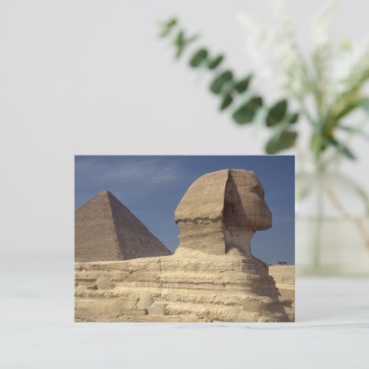 Pyramide Sphinx Brautparty Game Postkarte (Stehend Vorderseite)