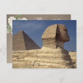 Pyramide Sphinx Brautparty Game Postkarte (Vorne/Hinten)