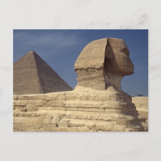 Pyramide Sphinx Junggesellinnen-Abschiedsspiel Pos Postkarte (Vorderseite)