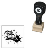 Pyramide und das Auge Gummistempel (Stempel)