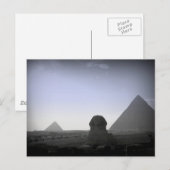 Pyramide und Sphinx Postkarte (Vorne/Hinten)