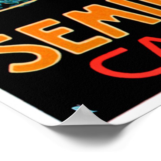 Pyramide und Sphynx, Kairo Poster (Ecke)