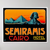 Pyramide und Sphynx, Kairo Poster (Vorne)