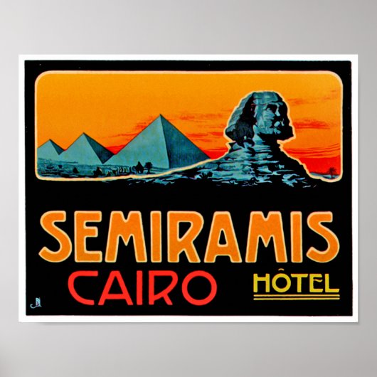 Pyramide und Sphynx, Kairo Poster (Vorne)