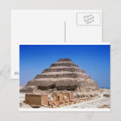 Pyramide von Djoser Postkarte (Vorne/Hinten)