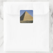 Pyramide von Ghafre c.2589-30 v. Chr. Quadratischer Aufkleber (Tasche)