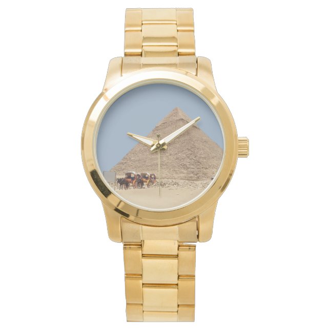 Pyramide von Ghafre und eine Reihe von Streitwagen Armbanduhr (Vorderseite)
