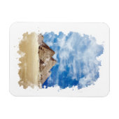 Pyramide von Gizeh Ägypten Wasserfarben Kunst, Dic Magnet (Horizontal)