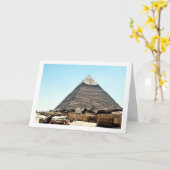 Pyramide von Gizeh, Kairo, Ägypten Karte (Gelbe Blume)