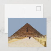 Pyramide von Menkaure auf dem Plateau Gizeh Postkarte (Vorne/Hinten)