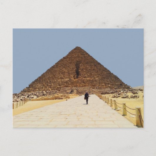 Pyramide von Menkaure auf dem Plateau Gizeh Postkarte (Vorderseite)