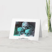 Pyramide von Skulls nach Cezanne Karte (Rückseite)