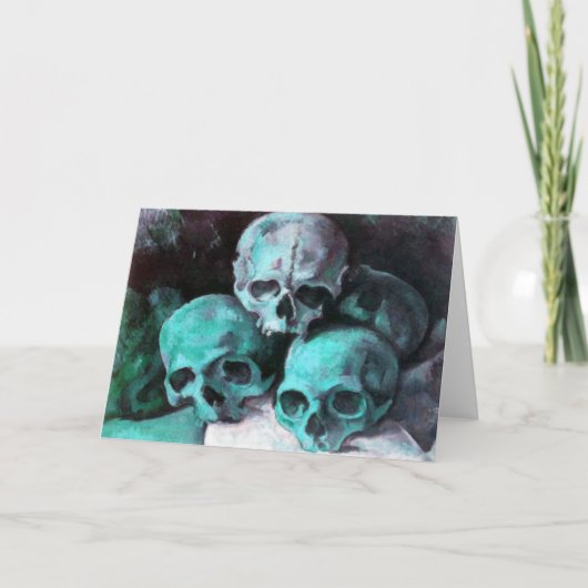 Pyramide von Skulls nach Cezanne Karte (Vorderseite)