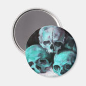 Pyramide von Skulls nach Cezanne Magnet (Vorderseite/Rückseite)