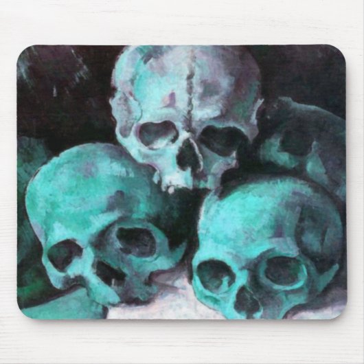 Pyramide von Skulls nach Cezanne Mousepad (Vorne)