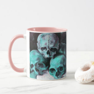 Pyramide von Skulls nach Cezanne Tasse