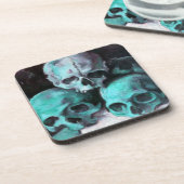 Pyramide von Skulls nach Cezanne Untersetzer (Linke Seite)