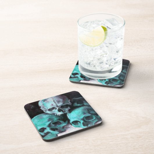 Pyramide von Skulls nach Cezanne Untersetzer (Rechte Seite)