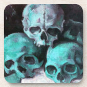 Pyramide von Skulls nach Cezanne Untersetzer (Vorderseite)