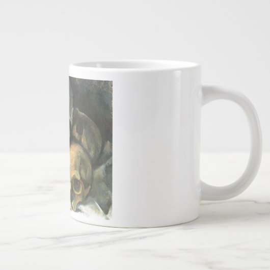 Pyramide von Skulls Paul Cezanne Malerei Art Jumbo-Tasse (Rechts)