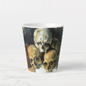 Pyramide von Skulls Paul Cezanne Malerei Art Milchtasse (Vorderseite)