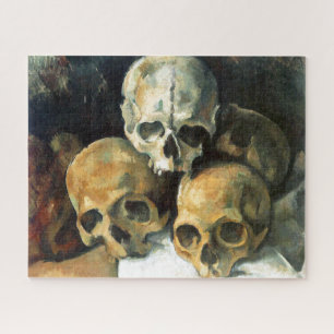 Pyramide von Skulls Paul Cezanne Malerei Art Puzzle