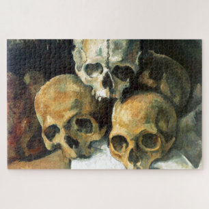 Pyramide von Skulls Paul Cezanne Malerei Art Puzzle