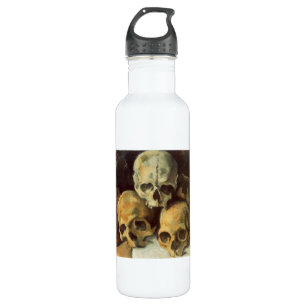 Pyramide von Skulls Vintages Halloween Trinkflasche