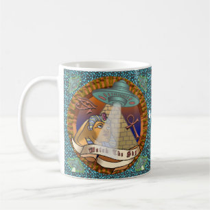 Pyramiden Alien-Raumschiff Kaffeetasse