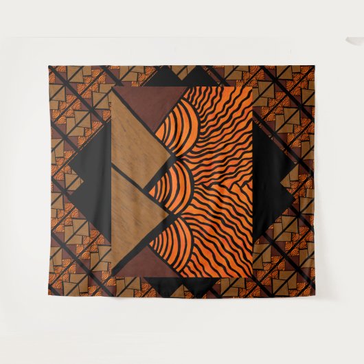 Pyramiden anderer Welten 1 Wandteppich (Vorderseite (Horizontal))