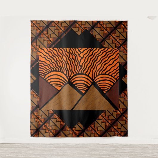 Pyramiden anderer Welten 1 Wandteppich (Vorderseite)