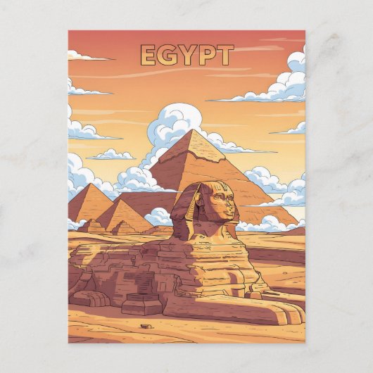 Pyramiden aus Ägypten Postkarte (Vorderseite)
