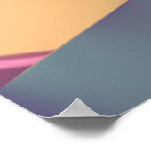 Pyramiden aus buntem Metall Poster (Ecke)