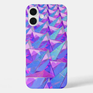 Pyramiden aus farbigem Kristall iPhone 16 Plus Hülle