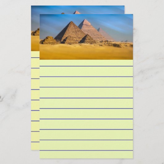 Pyramiden Briefpapier (Vorne/Hinten)