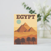 Pyramiden der ägyptischen Wüste Postkarte (Stehend Vorderseite)