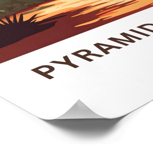 Pyramiden der Sun Mexico Reisen Print Poster (Ecke)