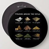 Pyramiden der Weltarchäologie-Zivilisationen Button (Vorne & Hinten)