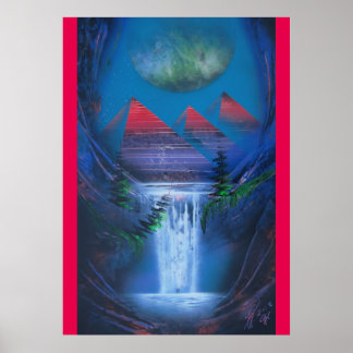 Pyramiden des letzten Maldrucks Poster