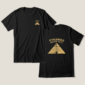 Pyramiden fallen nie Minimal Ägypten T-Shirt Tri-Blend Shirt